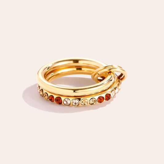 Two layers ring brown