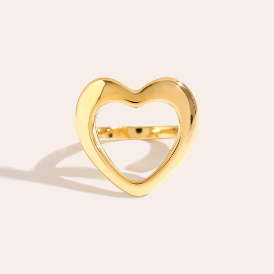 Open heart ring
