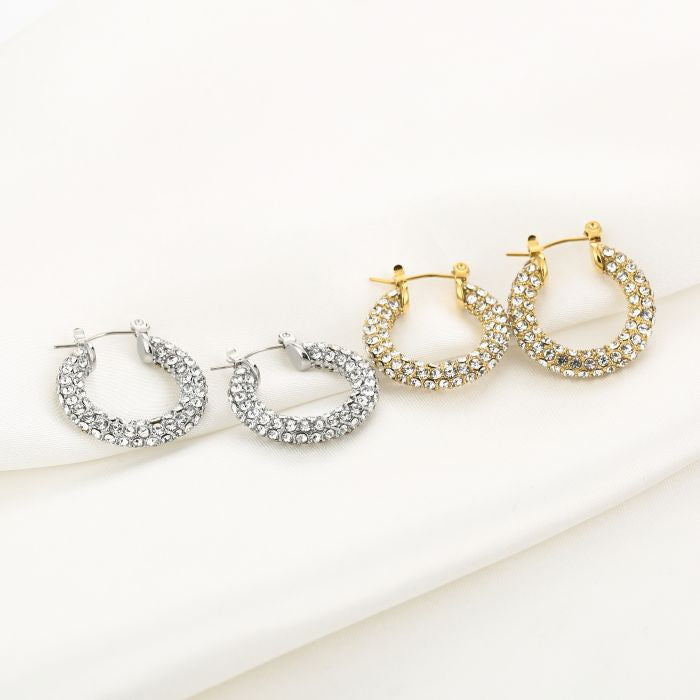 Rhinestone hoops
