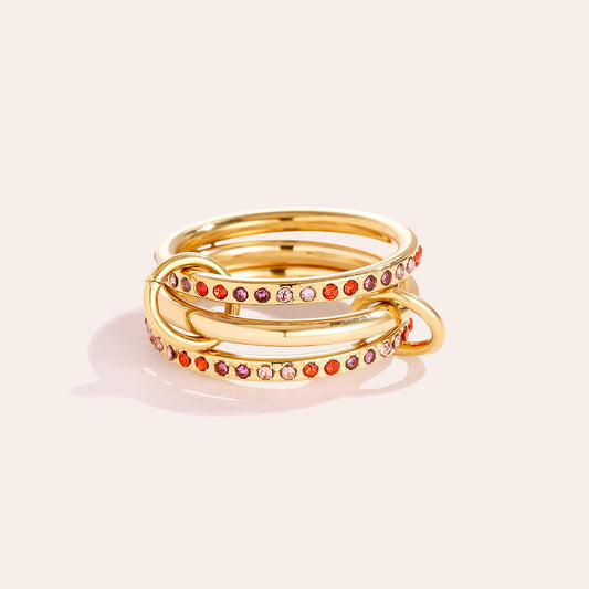 Layers ring pink